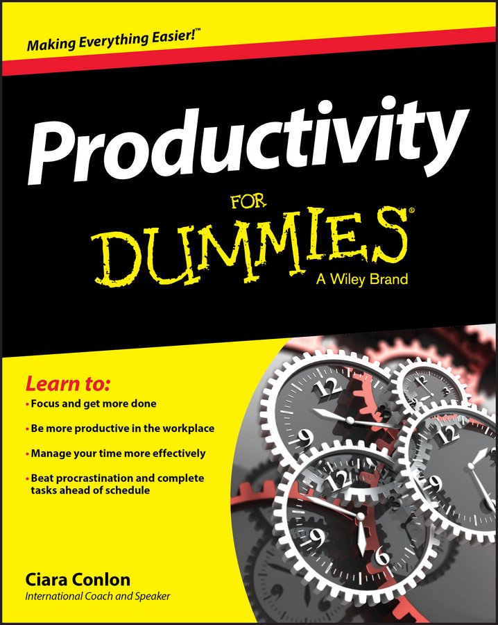 Productivity For Dummies book cover