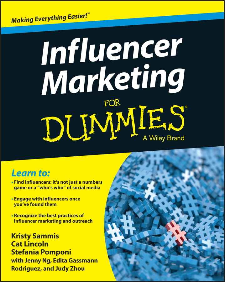 Influencer Marketing For Dummies book cover