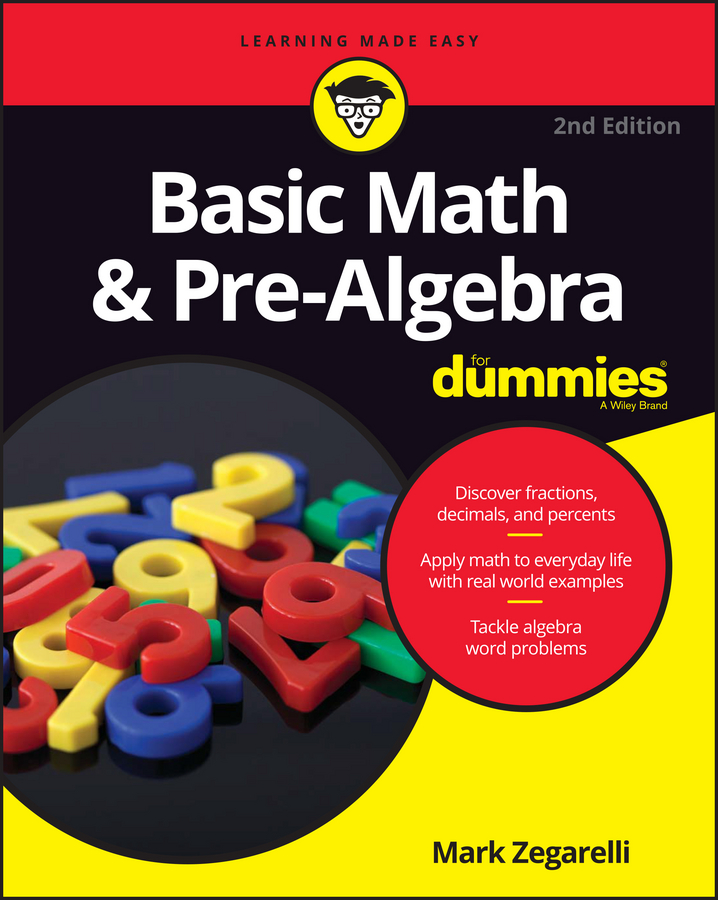 Basic Math & Pre-Algebra For Dummies book cover