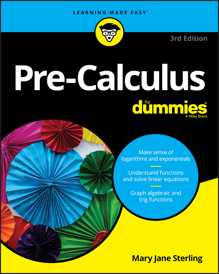 Pre-Calculus For Dummies book cover