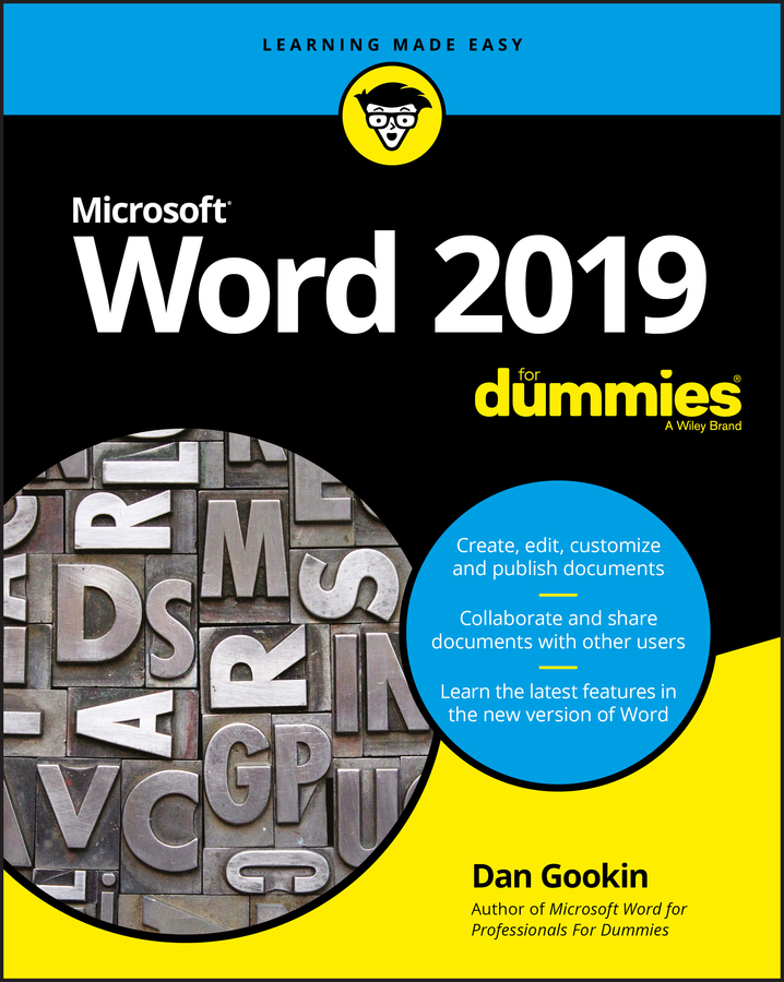 Word 2019 For Dummies book cover