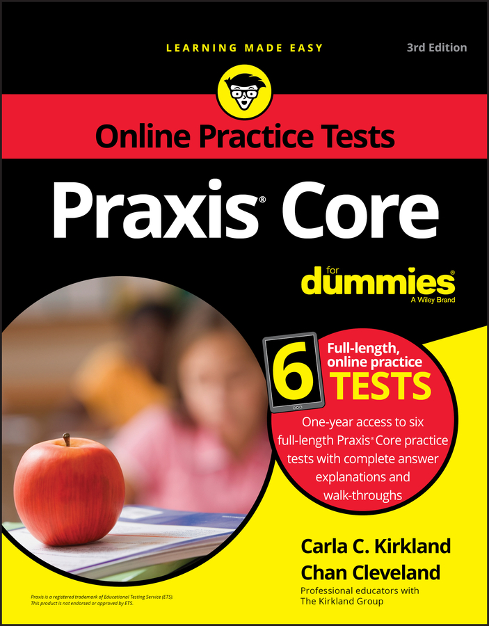 Praxis Core For Dummies with Online Practice Tests book cover
