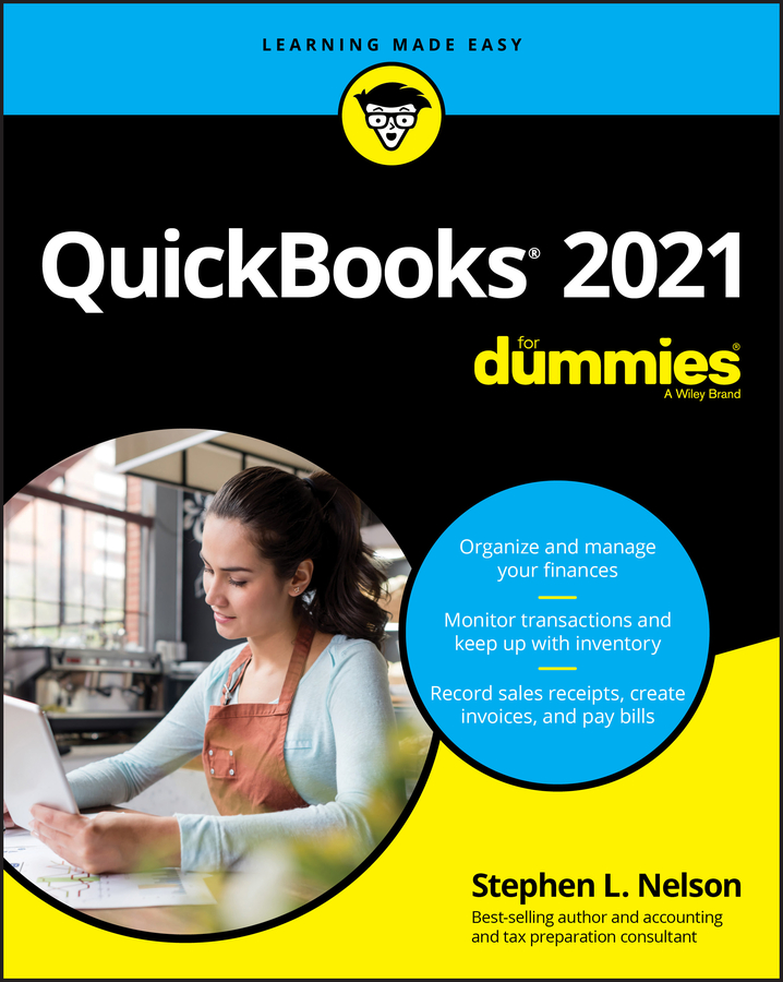 QuickBooks 2021 For Dummies book cover