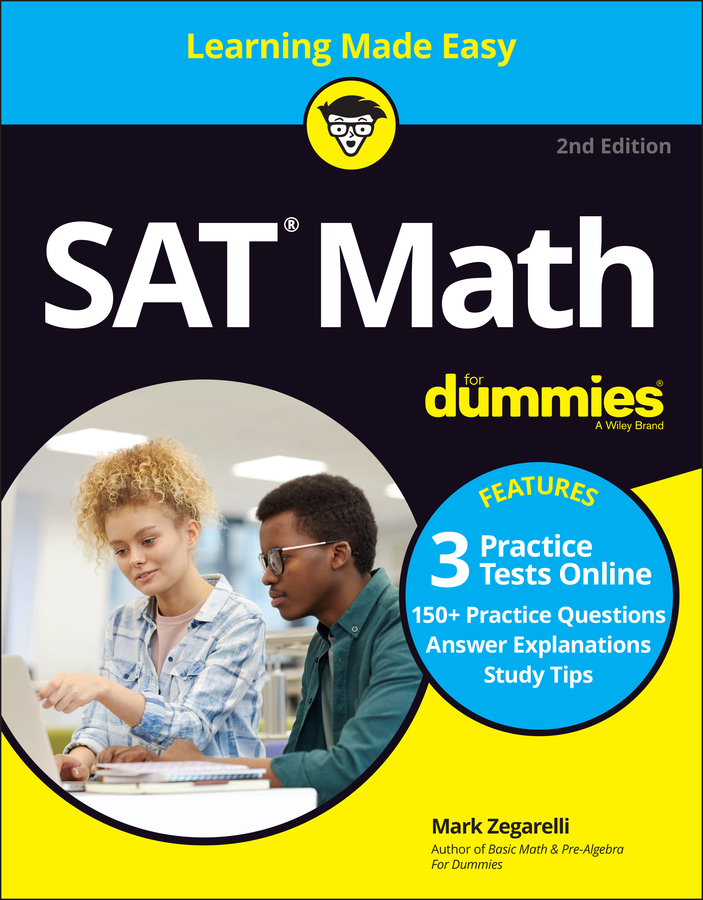 SAT Math For Dummies with Online Practice book cover