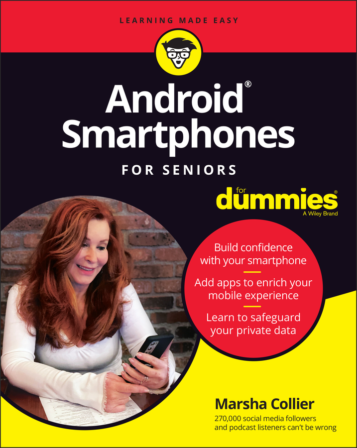 Android Smartphones For Seniors For Dummies book cover