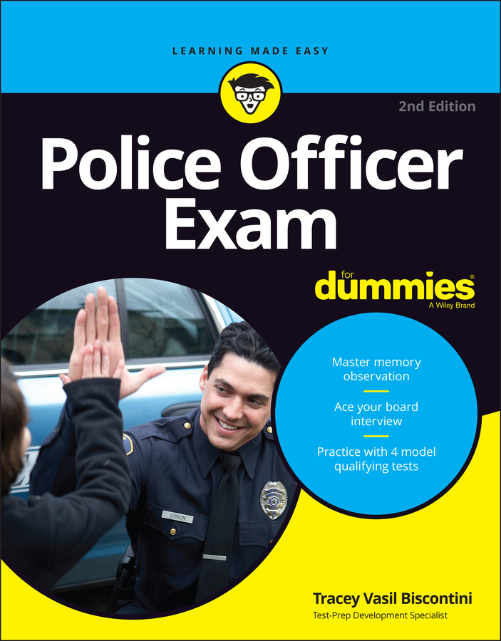 Police Officer Exam For Dummies book cover