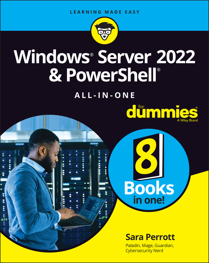 Windows Server 2022 & Powershell All-in-One For Dummies book cover