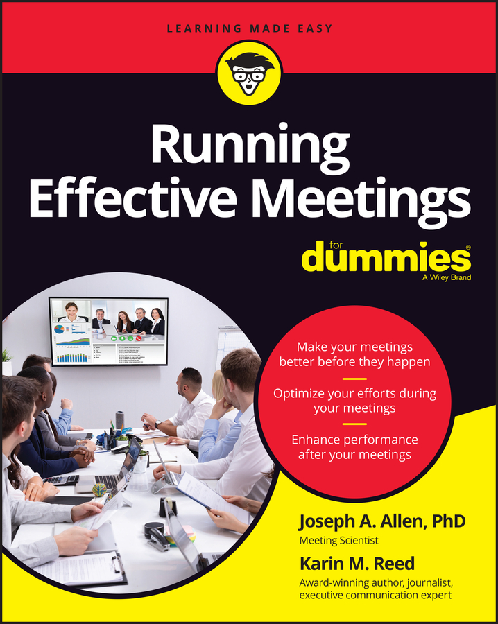 Running Effective Meetings For Dummies book cover