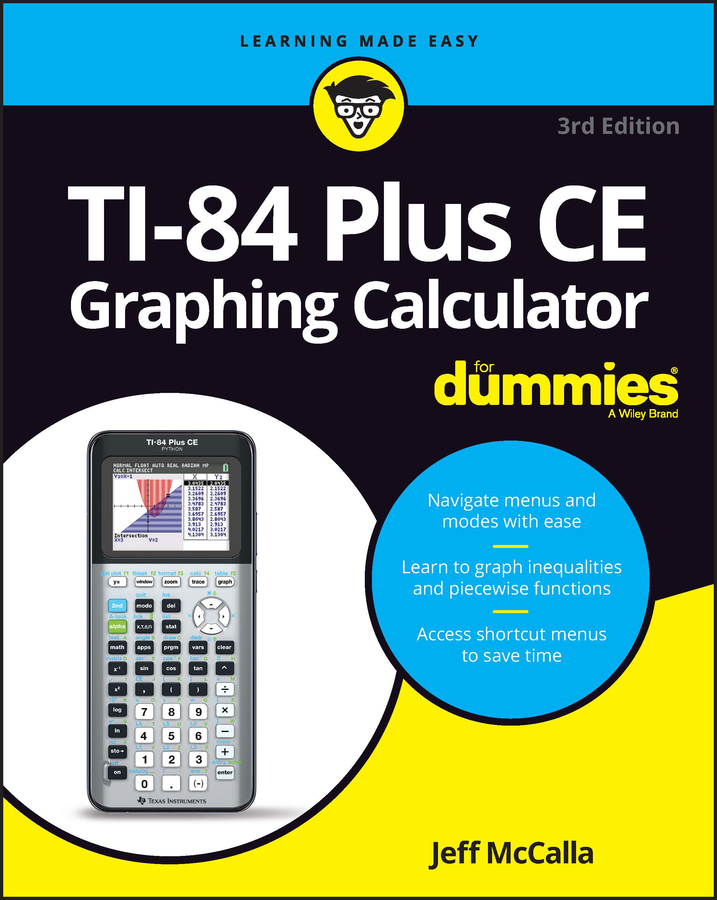 TI-84 Plus CE Graphing Calculator For Dummies book cover
