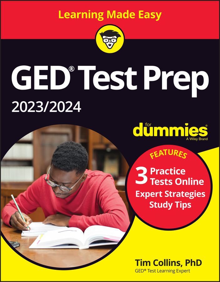 GED Test Prep 2023/2024 For Dummies with Online Practice book cover