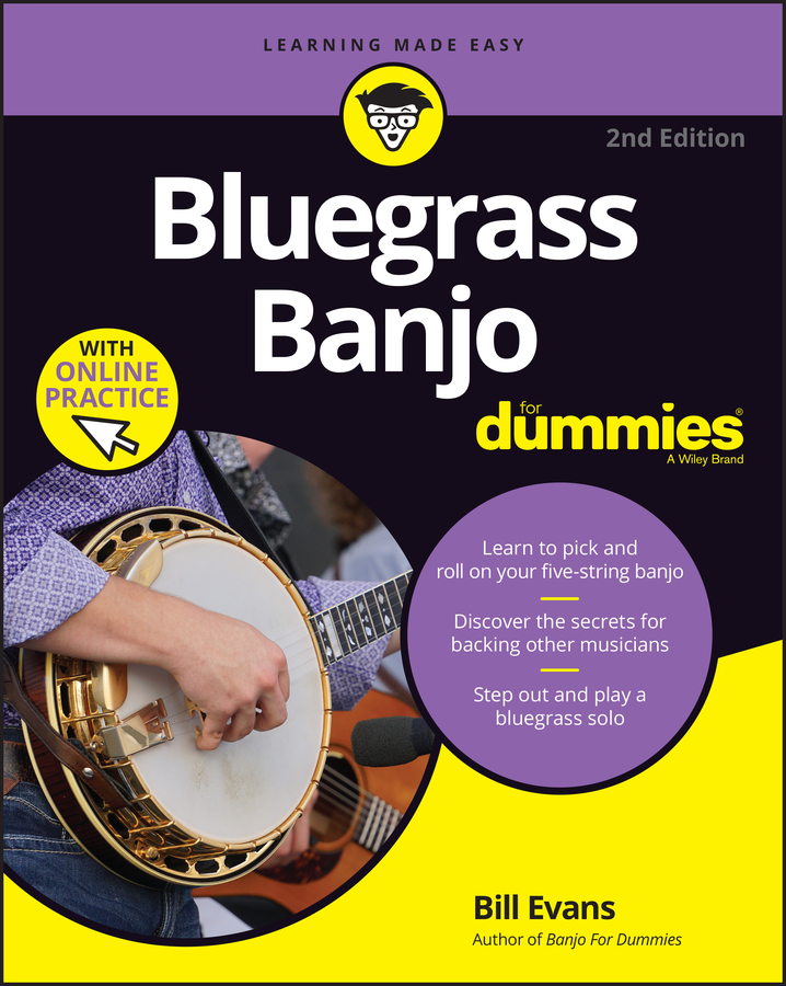 Bluegrass Banjo For Dummies book cover