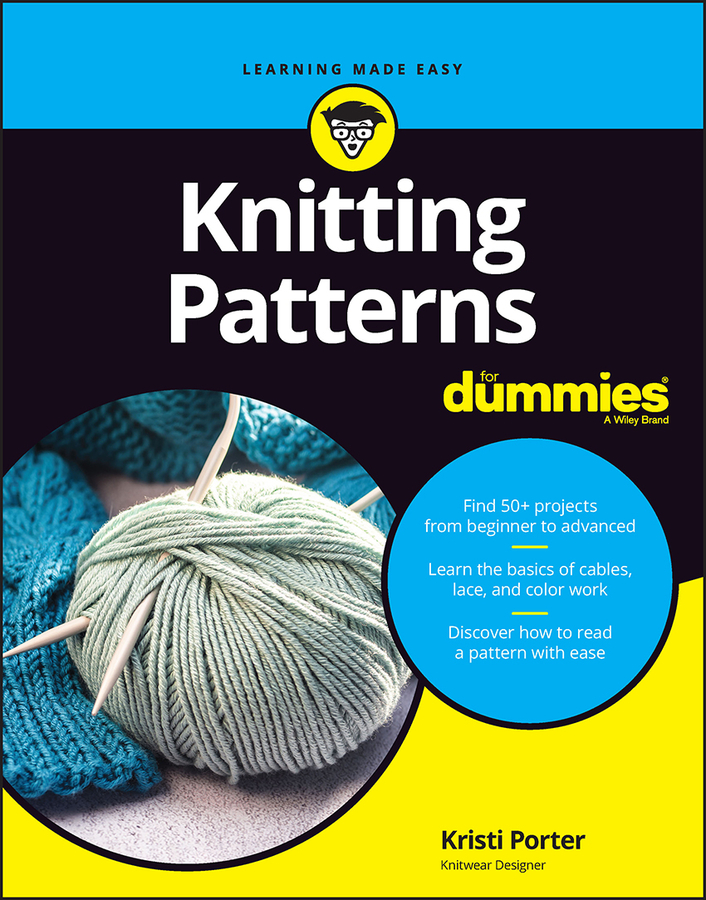 Knitting Patterns For Dummies book cover