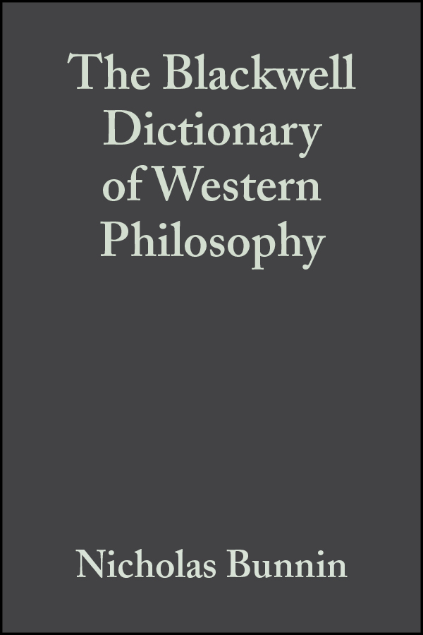 Picture of The Blackwell Dictionary of Western Philosophy